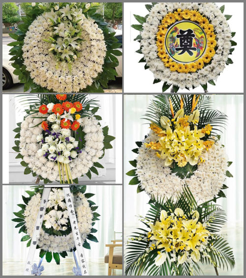 山东青岛崂山区中韩街道花圈速递